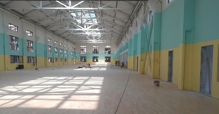 郑州酷康篮球馆运动木地板铺装案例